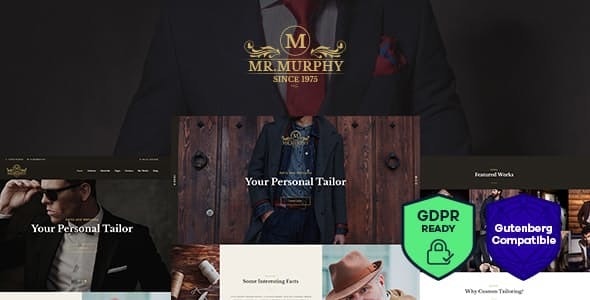 Mr. Murphy v1.2.6 – Custom Dress Tailoring Clothing WordPress Theme