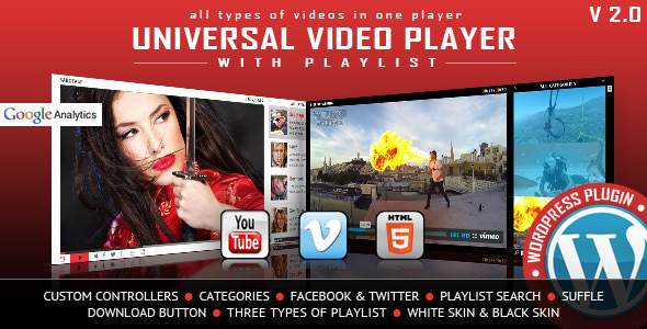 Download Free Universal Video Player v2.9 – WordPress Plugin