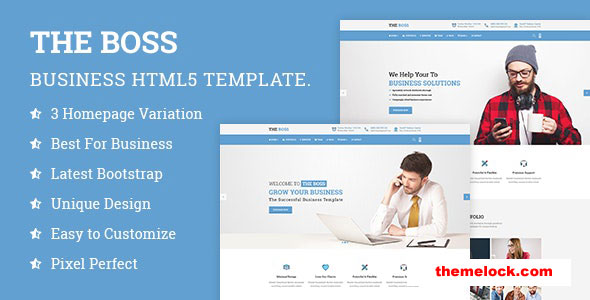 THE BOSS V1.0 – CORPORATE & BUSINESS HTML TEMPLATE
