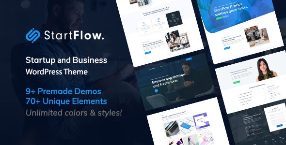 Start Flow v1.21 – Startup and Creative Multipurpose WordPress Theme