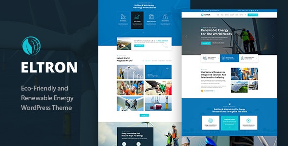 Eltron v1.7 – Solar Energy WordPress Theme