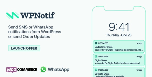 [Free Download] WPNotif v1.8.0.6 – WordPress SMS & WhatsApp Notifications