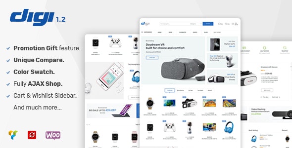 Digi v1.7.9 – Electronics Store WooCommerce Theme
