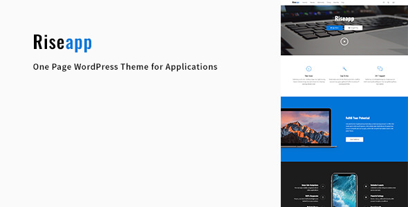 Download Free Riseapp v1.0.1 – One Page Theme for Applications