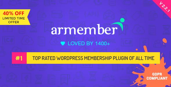 Download Free ARMember v2.2.1 – WordPress Membership Plugin