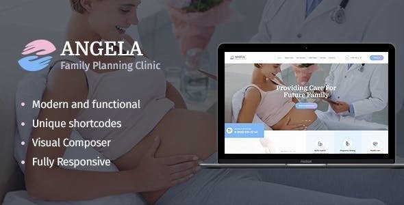 Angela v1.1.7 – Family Planning Clinic WordPress Theme