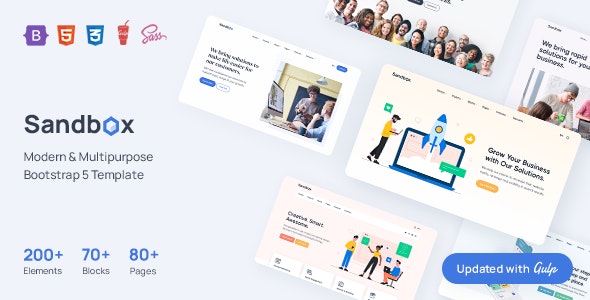 SANDBOX V1.1.1 – MODERN & MULTIPURPOSE BOOTSTRAP 5 TEMPLATE