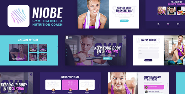 Niobe v1.1.10 – A Gym Trainer & Nutrition Coach Theme