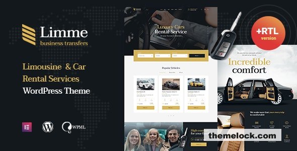 Limme v1.2.3 – Limousine Transfers & Car Dealer WordPress Theme + RTL