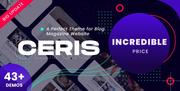 Ceris v4.0 – Magazine & Blog WordPress Theme