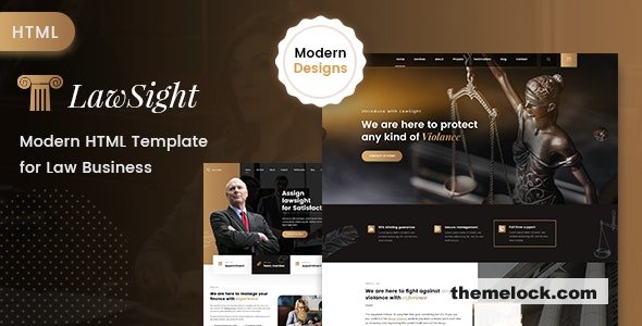 Lawsight – Law & Lawyer HTML Template