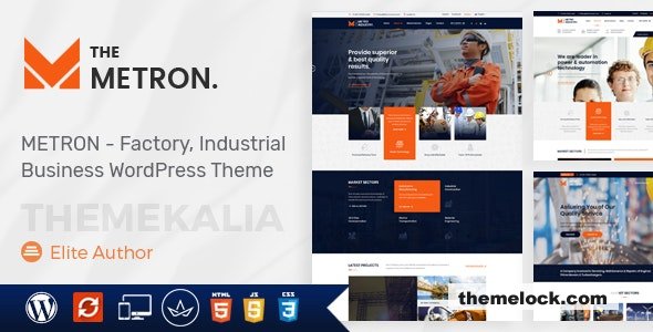 Metron v2.4 – Industry and Construction WordPress Theme