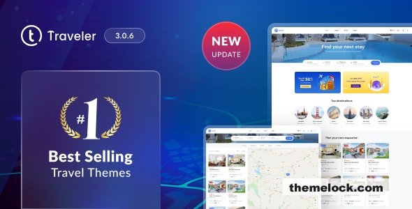 Traveler v3.0.6.1 – Travel Booking WordPress Theme