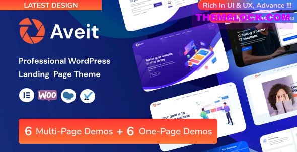 Aveit v3.0.3 – Business Landing Page