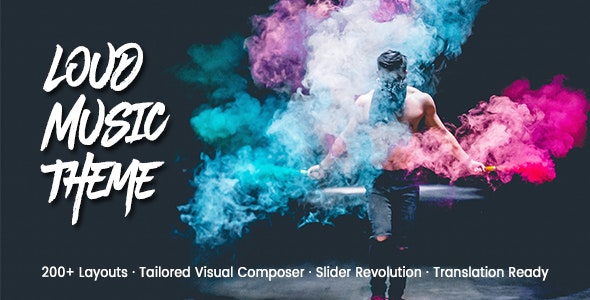 LOUD V2.1.3 – A MODERN WORDPRESS THEME FOR THE MUSIC INDUSTRY