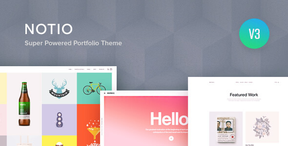 NOTIO V5.6.1 – DELUXE PORTFOLIO THEME