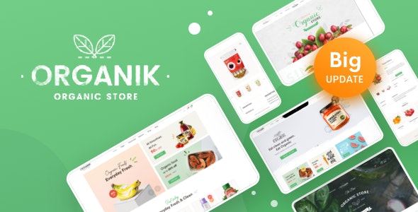 Organik v3.1.5 – An Appealing Organic Store