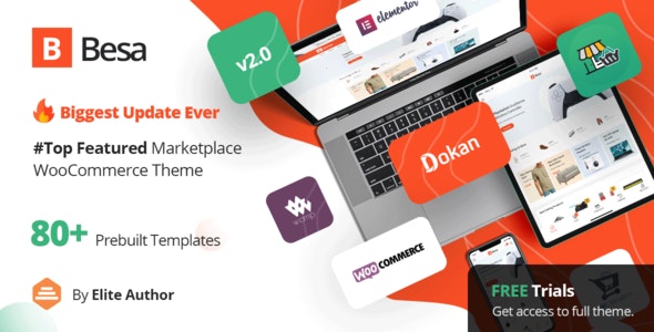 BESA V2.0.7 – ELEMENTOR MARKETPLACE WOOCOMMERCE THEME