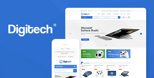 Download Free Digitech v1.0 – Technology Theme for WooCommerce WordPress