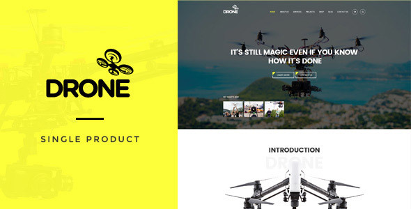 Download Free Drone v1.10 – Single Product WordPress Theme