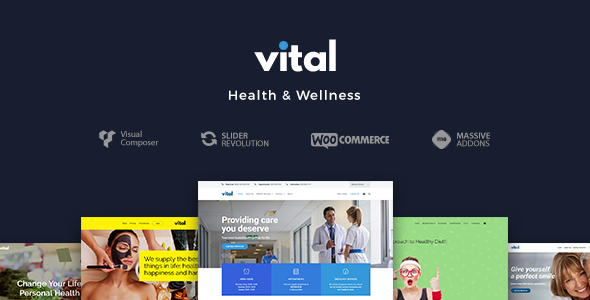 Download Free Vital v1.1.1.1 – Health, Medical and Wellness Theme