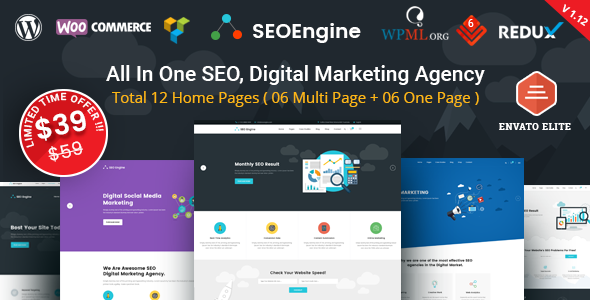 Download Free SEO Engine v1.12 – SEO & Digital Marketing Agency Theme