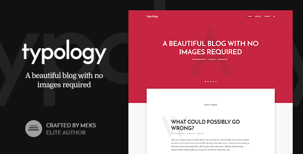 Download Free Typology v1.5.1 – Text Based Minimal WordPress Blog Theme