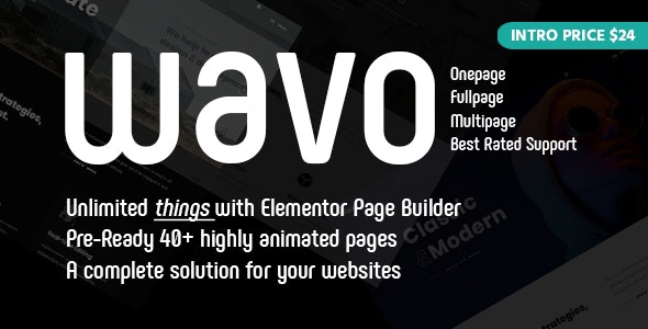 WAVO V2.0.5 – CREATIVE PORTFOLIO & AGENCY THEME