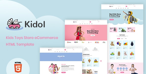 KIDOL V1.0 – KIDS TOYS STORE ECOMMERCE HTML TEMPLATE