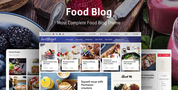 Download Free Food Blog v1.0.2 – Theme for personal food recipe blog