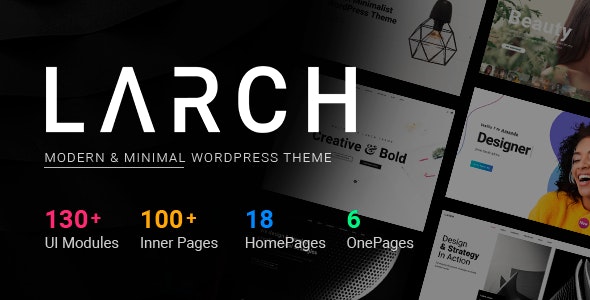 Larch v2.3 – Responsive Minimal Multipurpose WordPress Theme