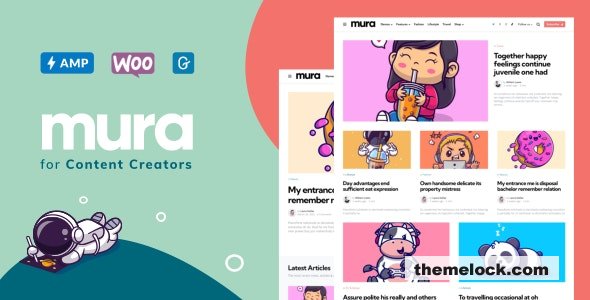 Mura v1.6.2 – WordPress Theme for Content Creators