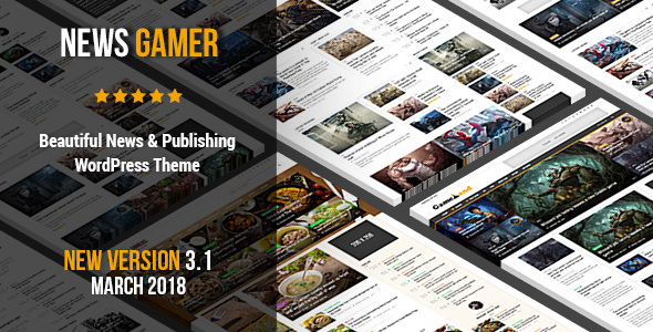 Download Free News Gamer v3.1 – Premium WordPress News / Publishing Theme