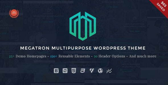 Download Free Megatron v2.8 – Responsive MultiPurpose WordPress Theme