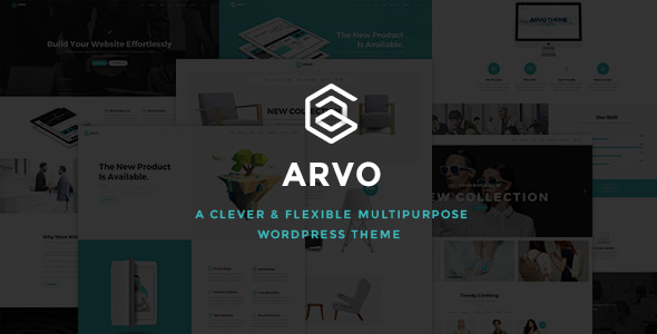 Download Free Arvo v1.6 – A Clever & Flexible Multipurpose WordPress Theme