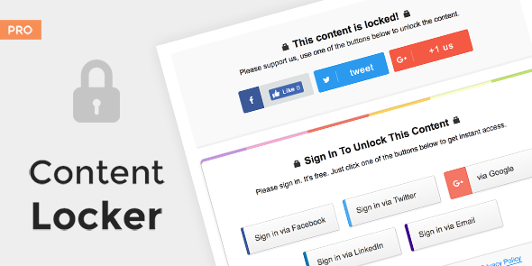 Download Free Content Locker Pro v1.0.14 – Premium WordPress Plugin