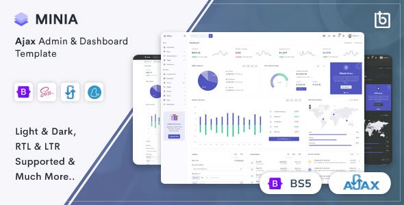 MINIA V1.0 – AJAX ADMIN & DASHBOARD TEMPLATE