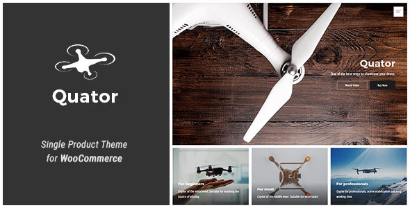 Download Free Quator v1.0.1 – Single Product WordPress Theme