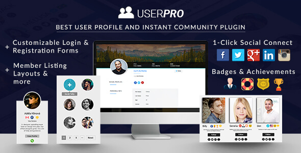 Download Free UserPro v4.9.25 – User Profiles with Social Login