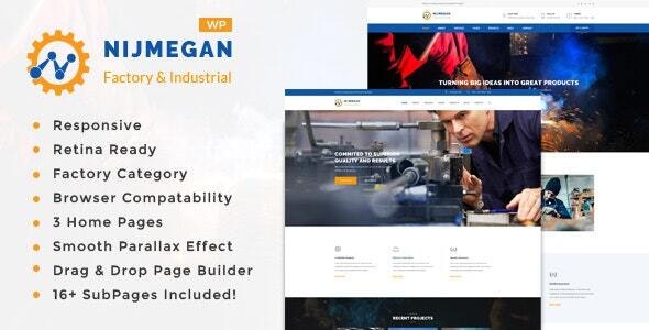 Nijmegan v2.8 – Factory and Industrial Business WordPress Theme