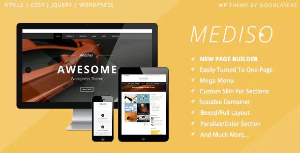 Mediso v1.3.7 – Corporate / One-Page / Blogging WP Theme