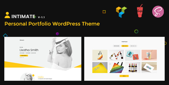 Download Free Intimate v1.1 – Minimal Portfolio WordPress Theme