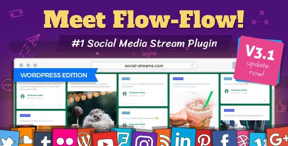 Download Free Flow-Flow v3.2.25 – WordPress Social Stream Plugin