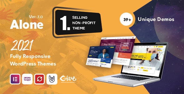 ALONE V7.2 – CHARITY MULTIPURPOSE NON-PROFIT WORDPRESS THEME