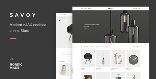 Download Free Savoy v1.9.2 – Minimalist AJAX WooCommerce Theme