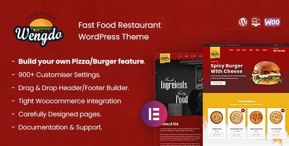 WENGDO V1.0 – FASTFOOD WORDPRESS THEME