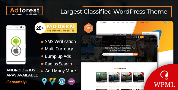 AdForest v5.0.9 – Classified Ads WordPress Theme