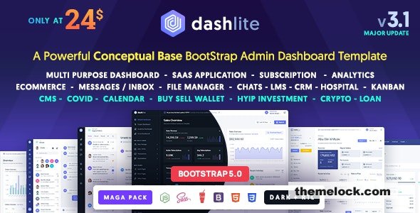 DashLite v3.1.3 – Bootstrap Responsive Admin Dashboard Template