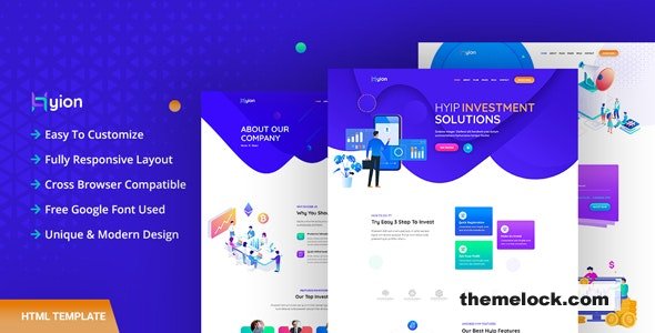 Hyion – HYIP Investment HTML Template