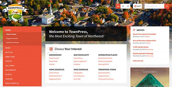 TOWNPRESS V3.7.3 – MUNICIPALITY WORDPRESS THEME